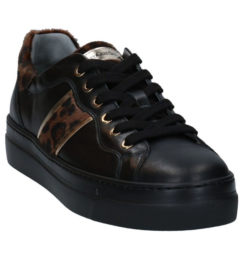 NeroGiardini Zwarte Veterschoenen voor dames (278971) - geschikt voor steunzolen