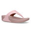 FitFlop Lulu Leather Toepost Witte Teenslippers in leer (320463)