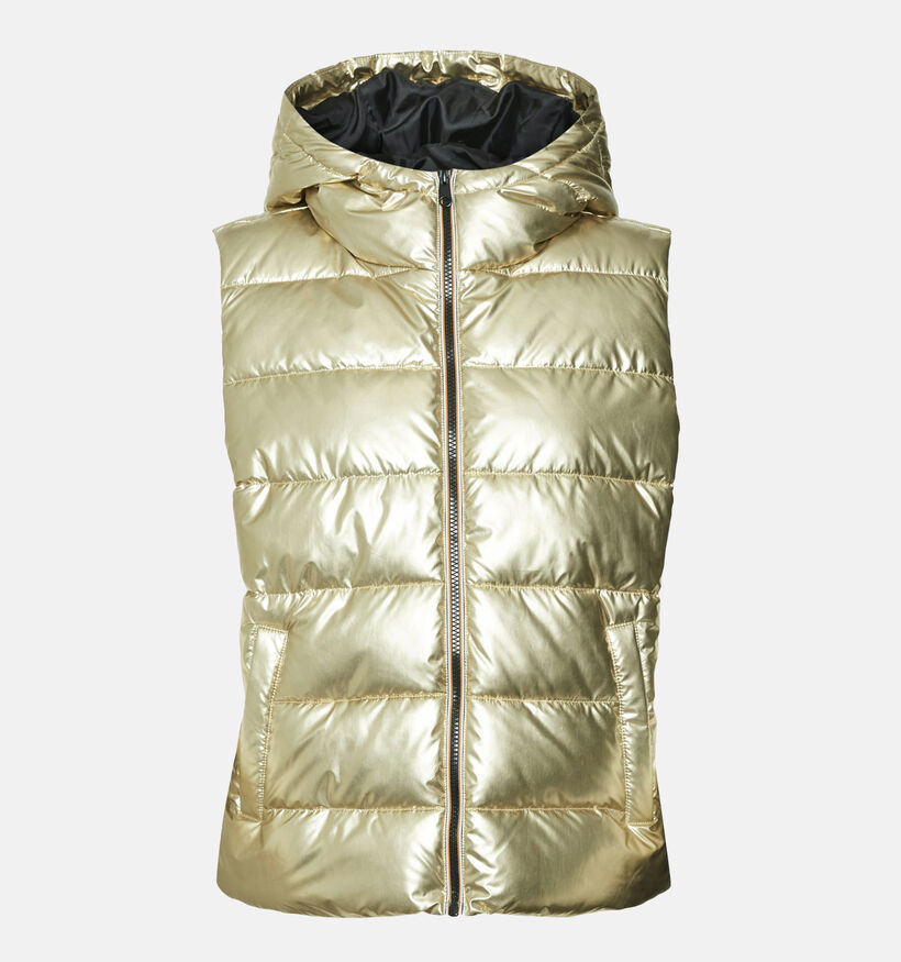Vero Moda Upsala Gouden Korte gewatteerde bodywarmer voor dames (344072)