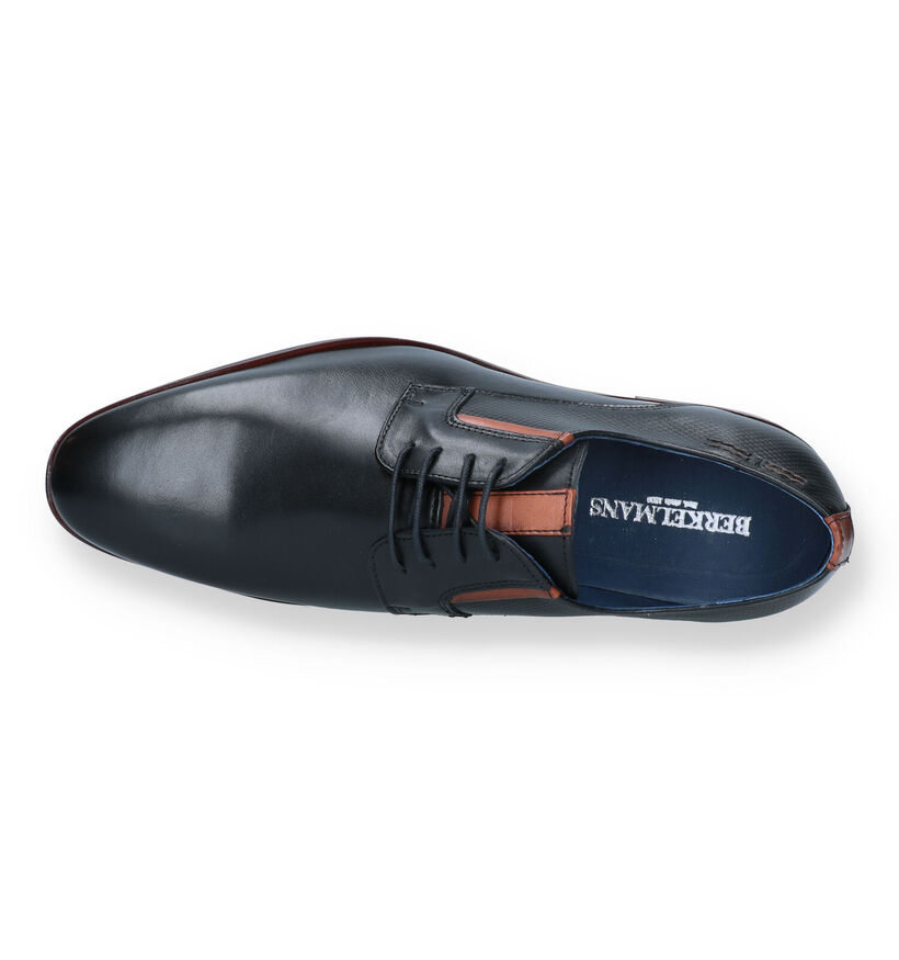 Berkelmans Sameiro Zwarte Geklede Schoenen voor heren (363828) - geschikt voor steunzolen