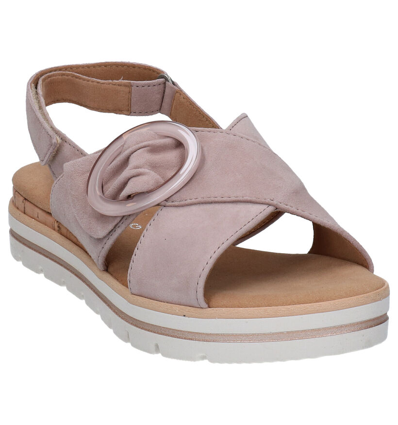 Gabor Roze Sandalen in nubuck (287804)