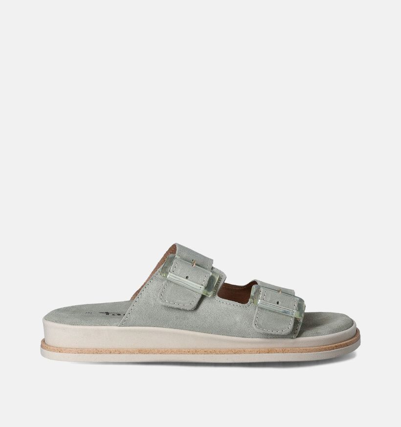 Tamaris Groene Platte slippers voor dames (354344)