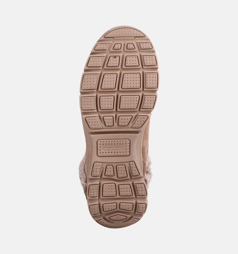 Skechers Easy Going Bottines motardes en Taupe pour femmes (377985) - pour semelles orthop&eacute;diques