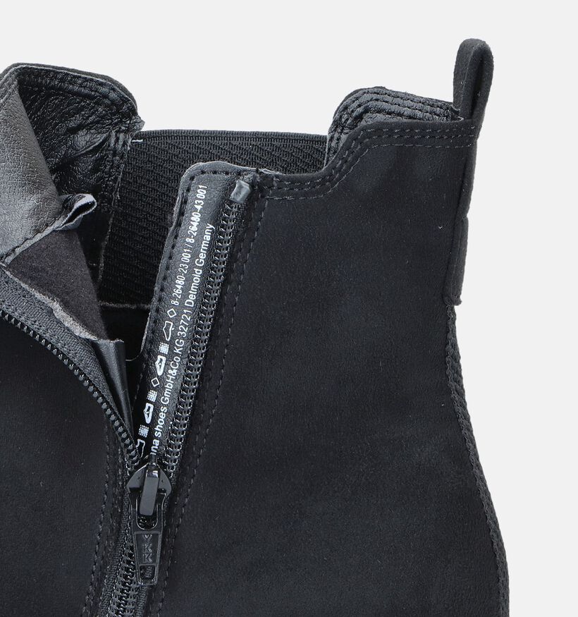 Jana Zwarte Chelsea boots voor dames (346393)