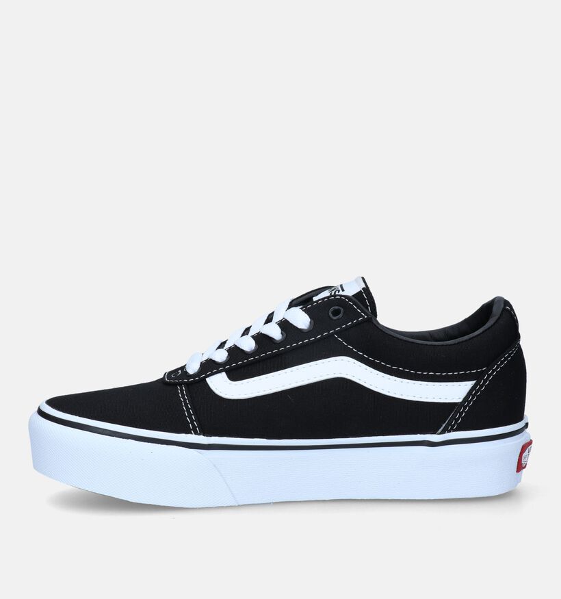 Vans Ward Platform zwarte Skate sneakers voor meisjes (327970)