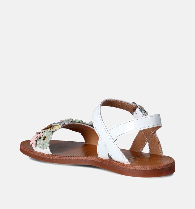 Pom d'Api Plagette Multi Flo Witte Sandalen voor meisjes (354608)