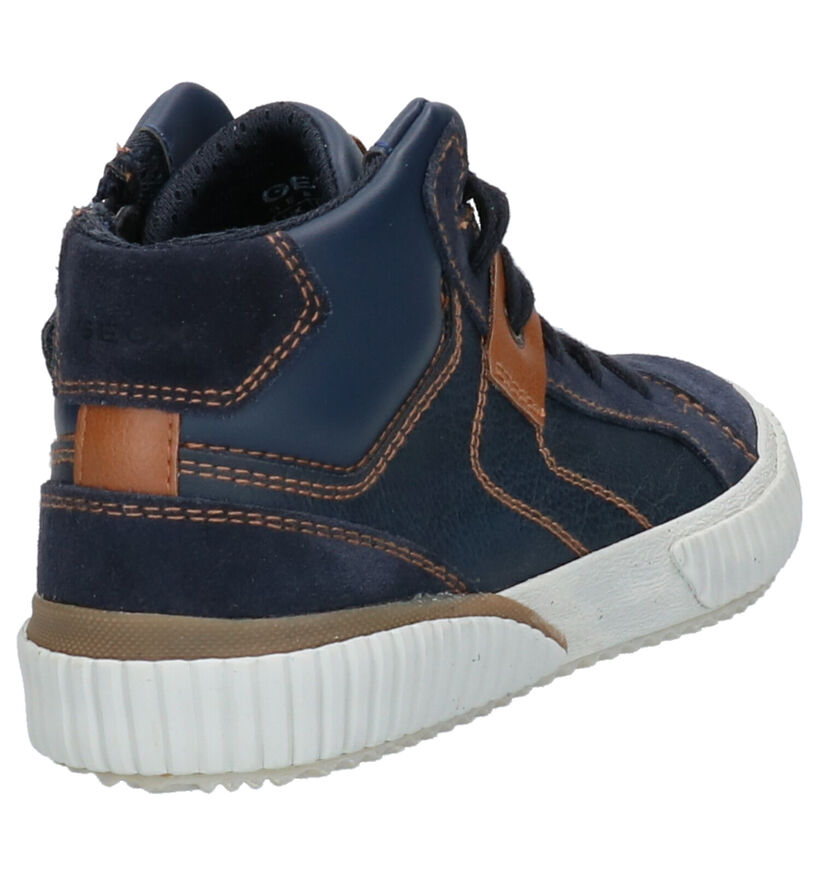 Geox Blauwe Hoge Schoenen in leer (262404)