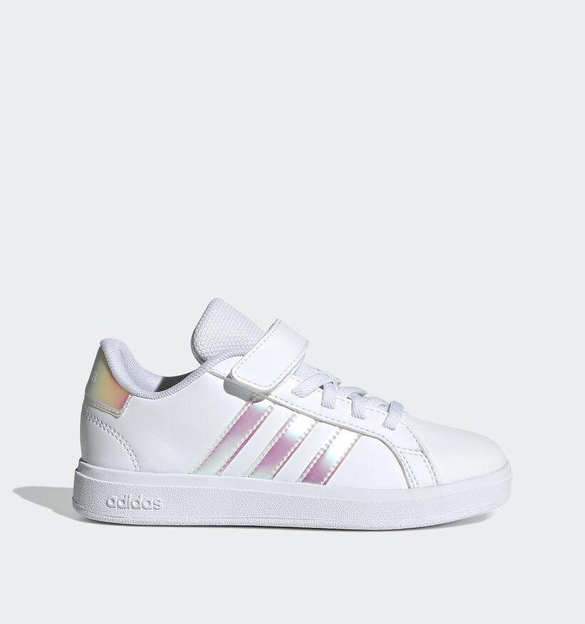 adidas Grand Court 2.0 Witte Sneakers adidas Grand Court 2.0 Witte Sneakers voor meisjes (359666) - geschikt voor steunzolen