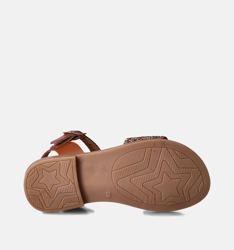 Milo & Mila Bruine Sandalen met glitters voor meisjes (356904)