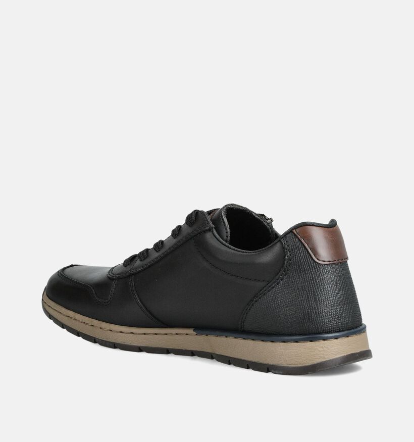 Rieker Zwarte Sneakers voor heren (360437) - geschikt voor steunzolen