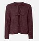 Pieces Silly Tie Front Bordeaux Trui voor dames (361133)