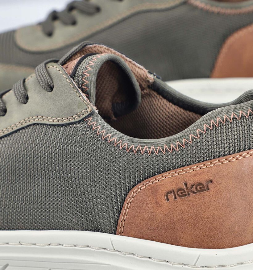 Rieker Chaussures à lacets en Vert kaki pour hommes (355126)