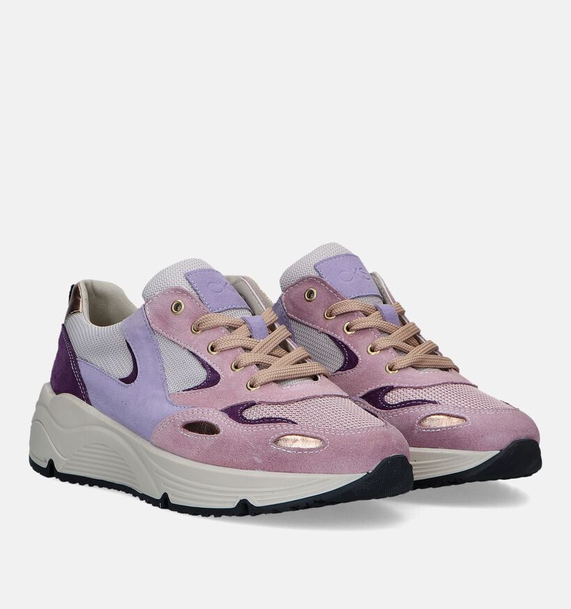 CKS Cienna Groene Sneakers voor dames (331674) - geschikt voor steunzolen