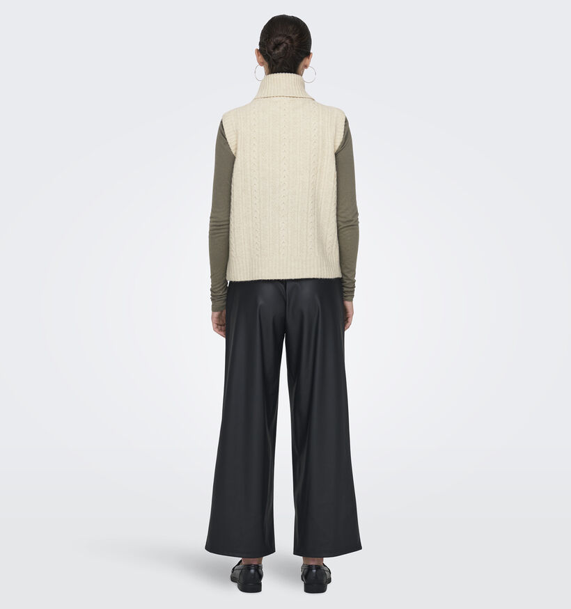 JDY Elba Zwarte Mouwloze trui voor dames (348632)