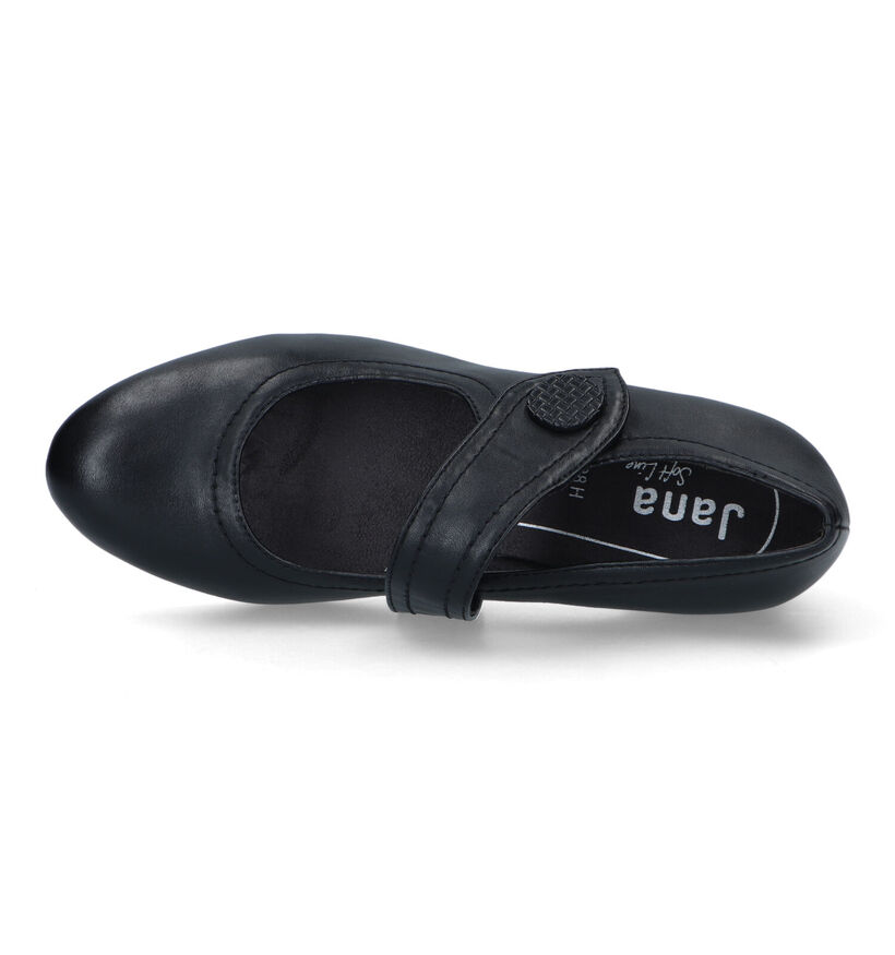 Jana Escarpins avec talon bas en Noir pour femmes (333081)