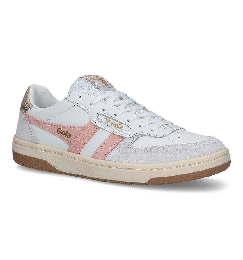 Gola Hawk Witte sneakers voor dames (320589) - geschikt voor steunzolen