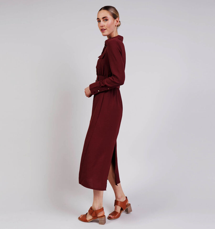 Vero Moda Jafran Bordeaux Lange Jurk voor dames (369375)