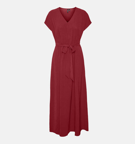 Robe longue rouge