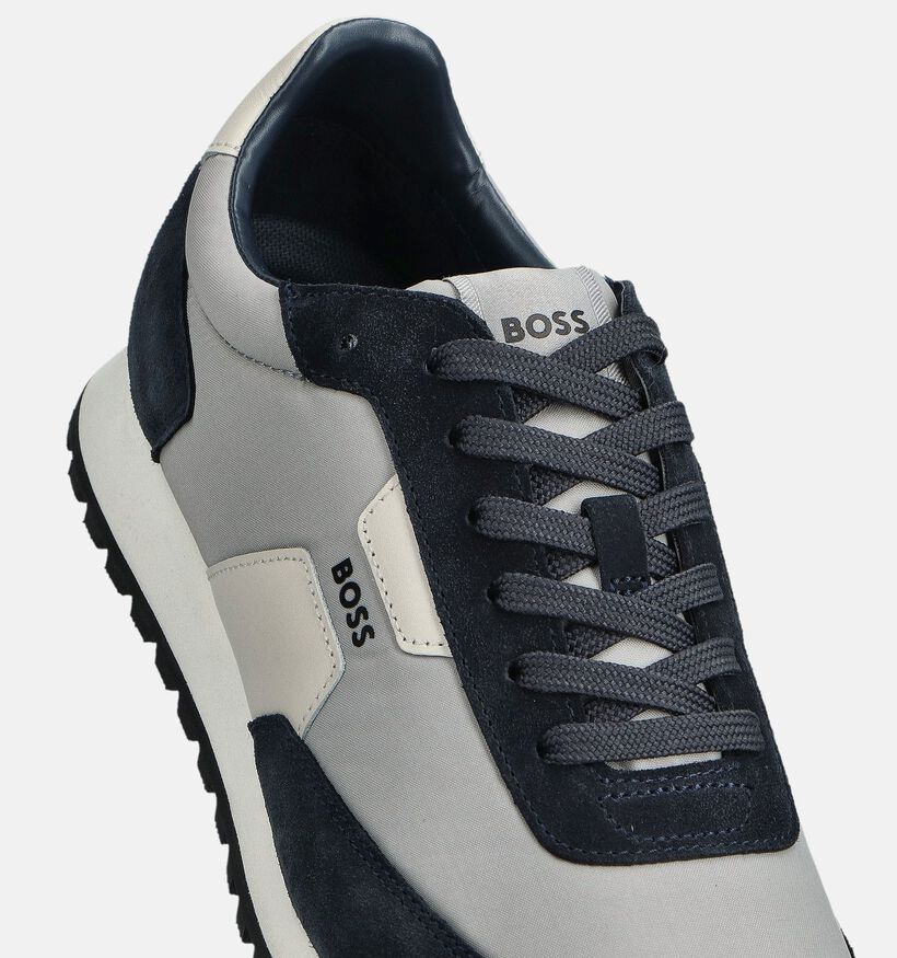 BOSS Witte Veterschoenen voor heren (359092) - geschikt voor steunzolen