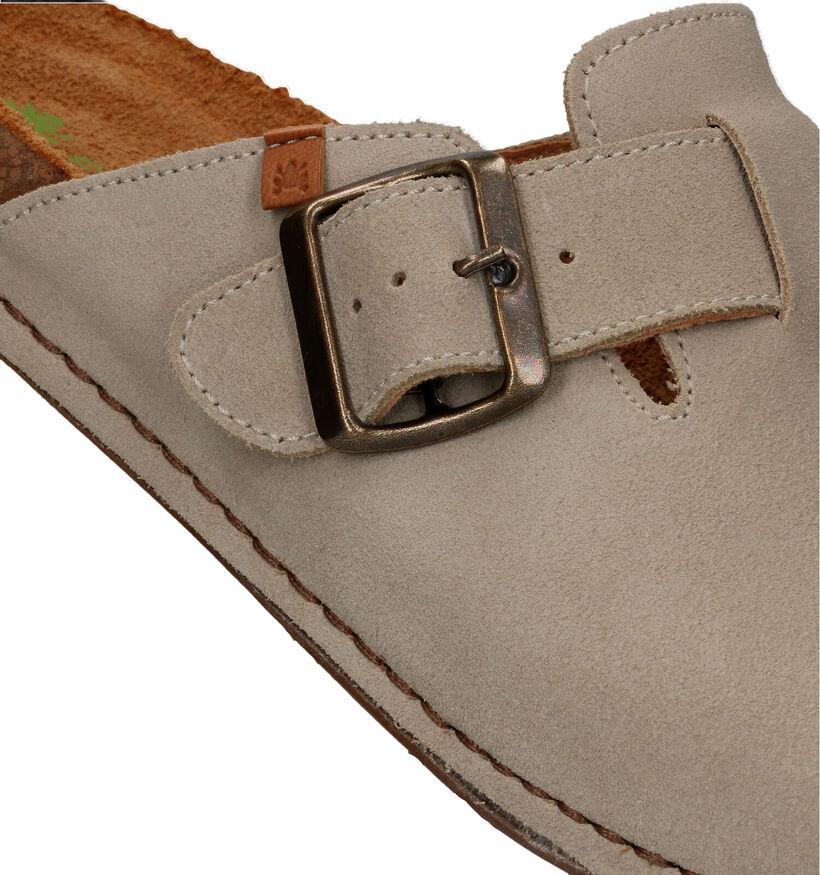 El Naturalista Balance Beige Slippers in daim (323961)