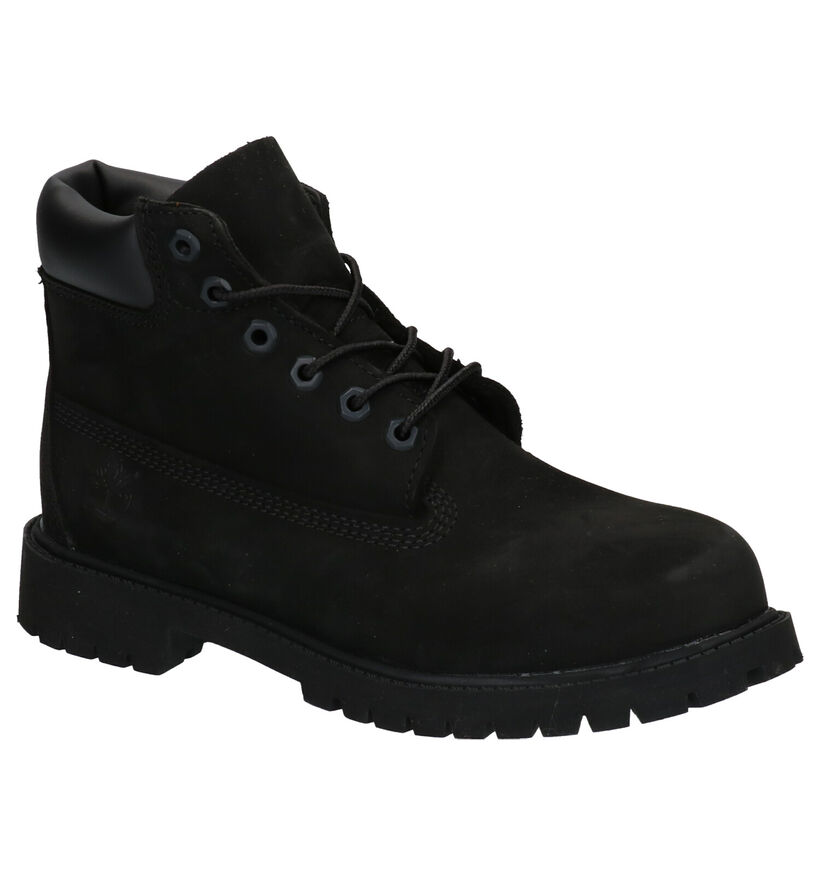 Timberland Premium 6 INCH Zwarte Boots in nubuck (254758)