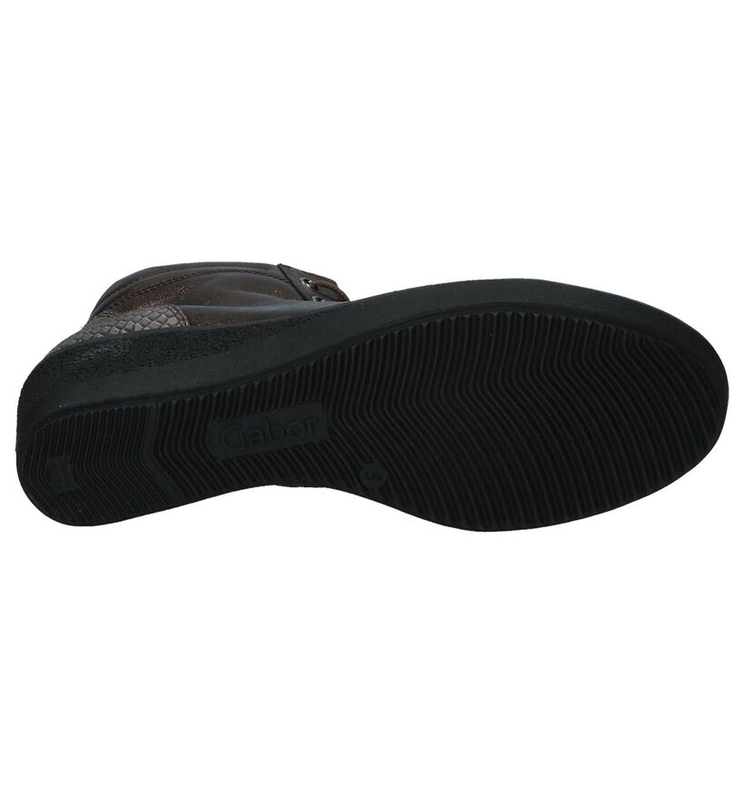 Gabor Comfort Bronzen Sneakers met Sleehak in leer (231176)