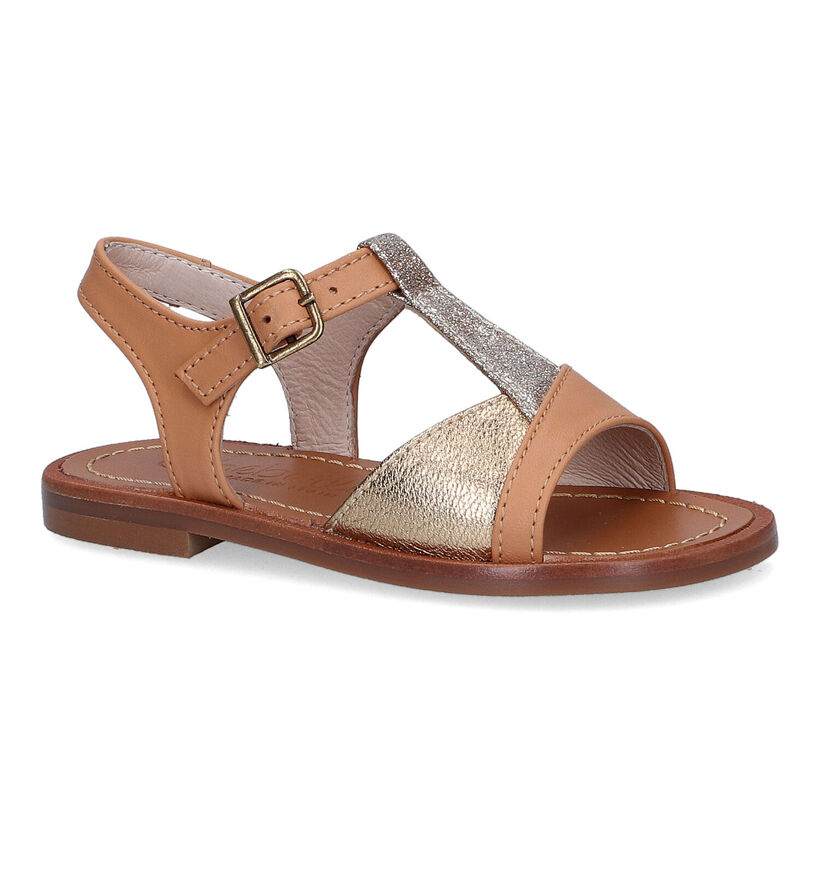 Beberlis Cognac Sandalen in leer (306995)
