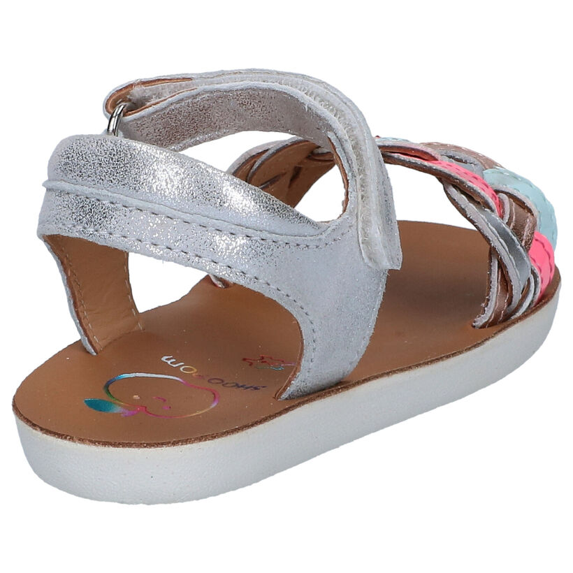 Shoo Pom Goa Wowo Zilveren Sandalen in leer (288597)