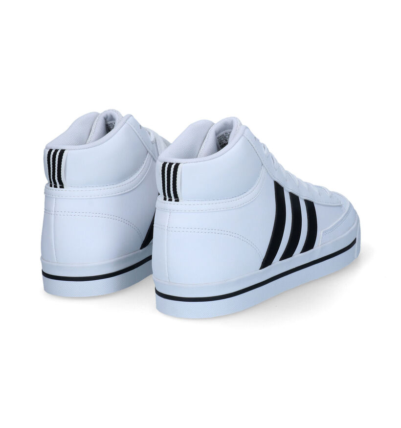 adidas Retrovulc Mid Witte Sneakers in kunstleer (308460)