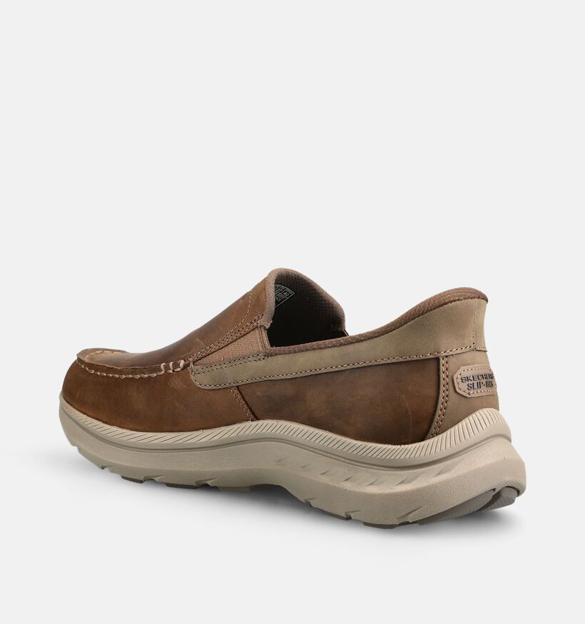 Skechers Pollard Osgood Mocassin en Marron pour hommes (375644)
