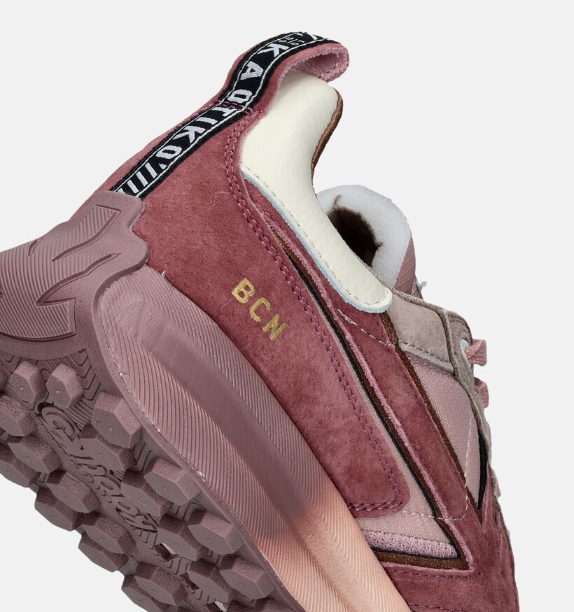 Kaotiko Detroit Faded Roze Sneakers voor dames (346125) - geschikt voor steunzolen