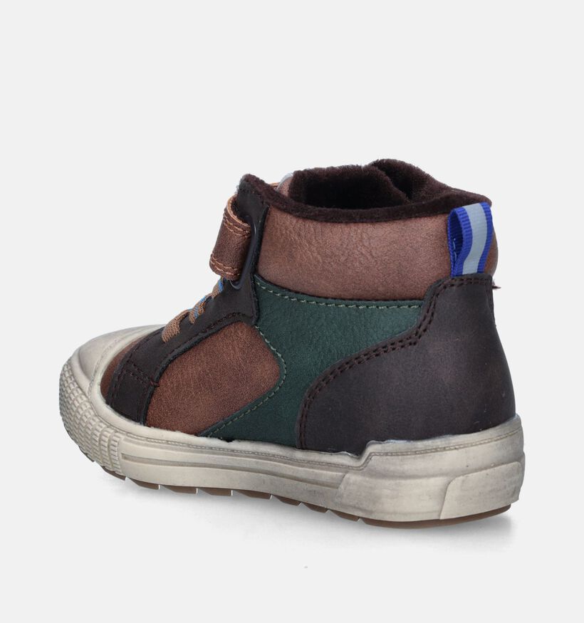 Milo & Mila Baskets pour bébé en Marron pour garçons (347103) - pour semelles orthopédiques