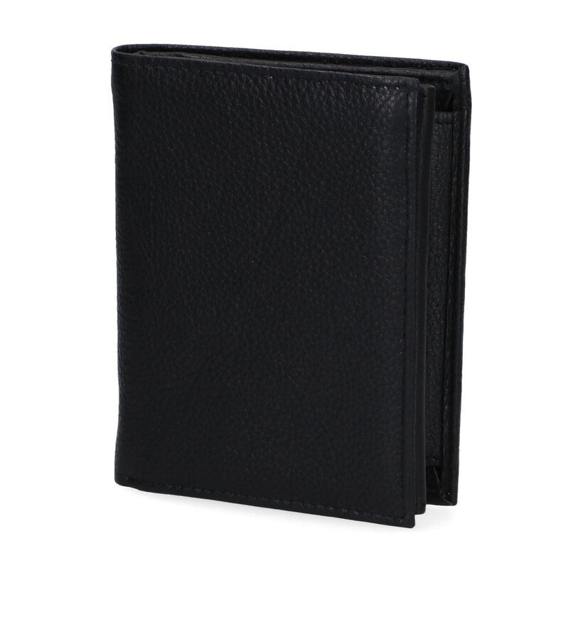 Euro-Leather Zwarte Portefeuille in leer (310407)