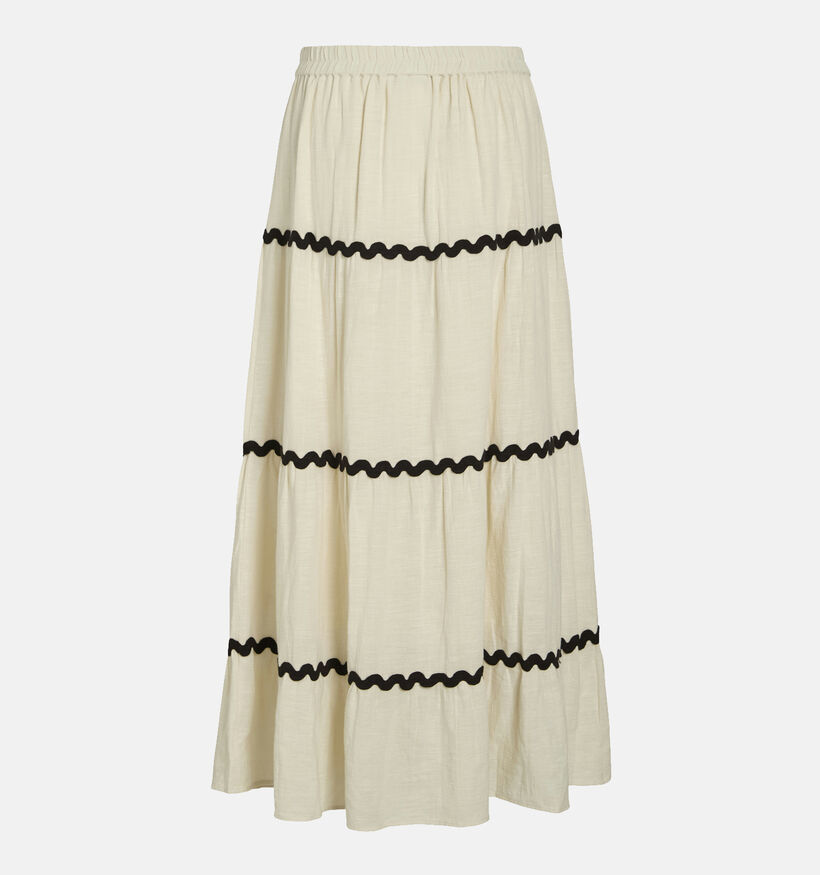 Vila Manda Wavy Beige Maxi Rok voor dames (359461)
