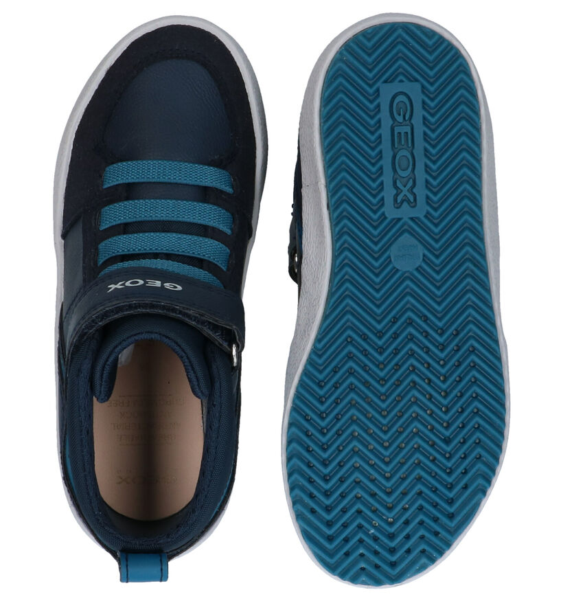 Geox Alonisso Blauwe Hoge Schoenen in kunstleer (298594)