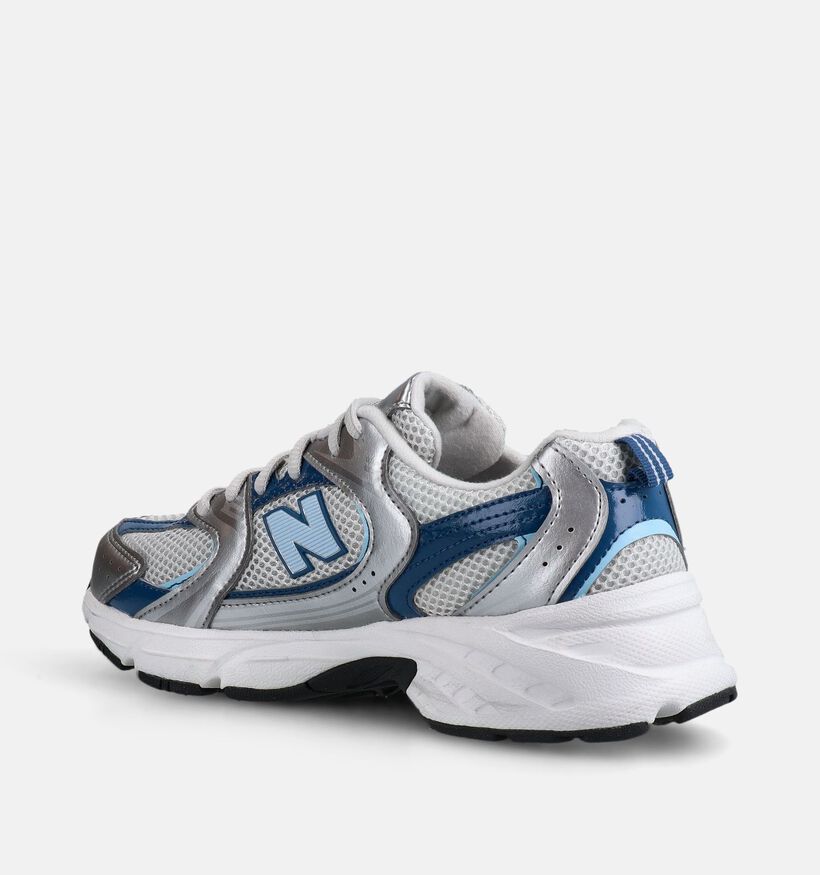 New Balance 530 Zilveren/Blauwe Sneakers voor meisjes (366392) - geschikt voor steunzolen