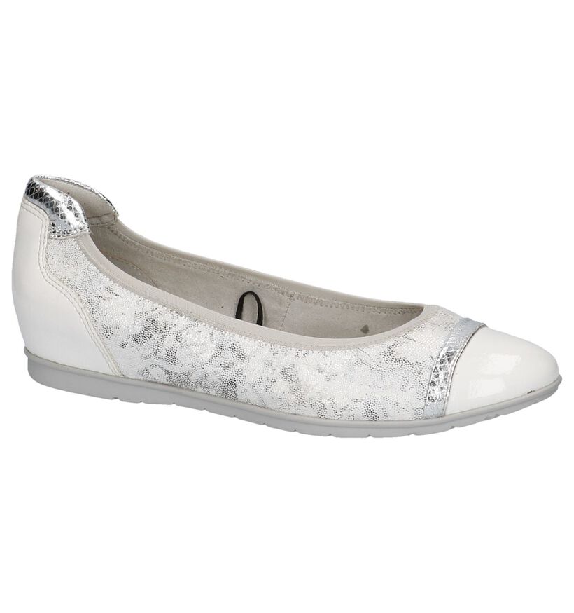 Tamaris Ballerines en Blanc en cuir verni (214215)