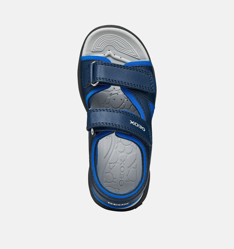 Geox J Vaniett Sandales en Bleu fonc&eacute; pour gar&ccedil;ons (368885)