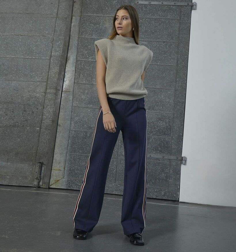 Minus Marabella Donkerblauwe Geklede Broek voor dames (361735)