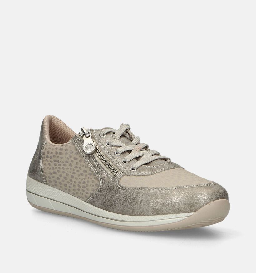 Rieker Beige Sneakers voor steunzolen voor dames (335505) - geschikt voor steunzolen