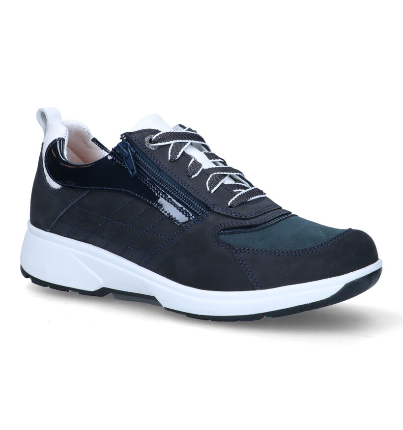 Xsensible Arona Blauwe Sneakers in nubuck (324721)
