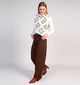 Minus MSDilara Donkerbruine Jeansbroek voor dames (361738)