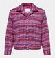 ONLY Carmakoma Calia Manteau court en Fuchsia pour femmes (348436)
