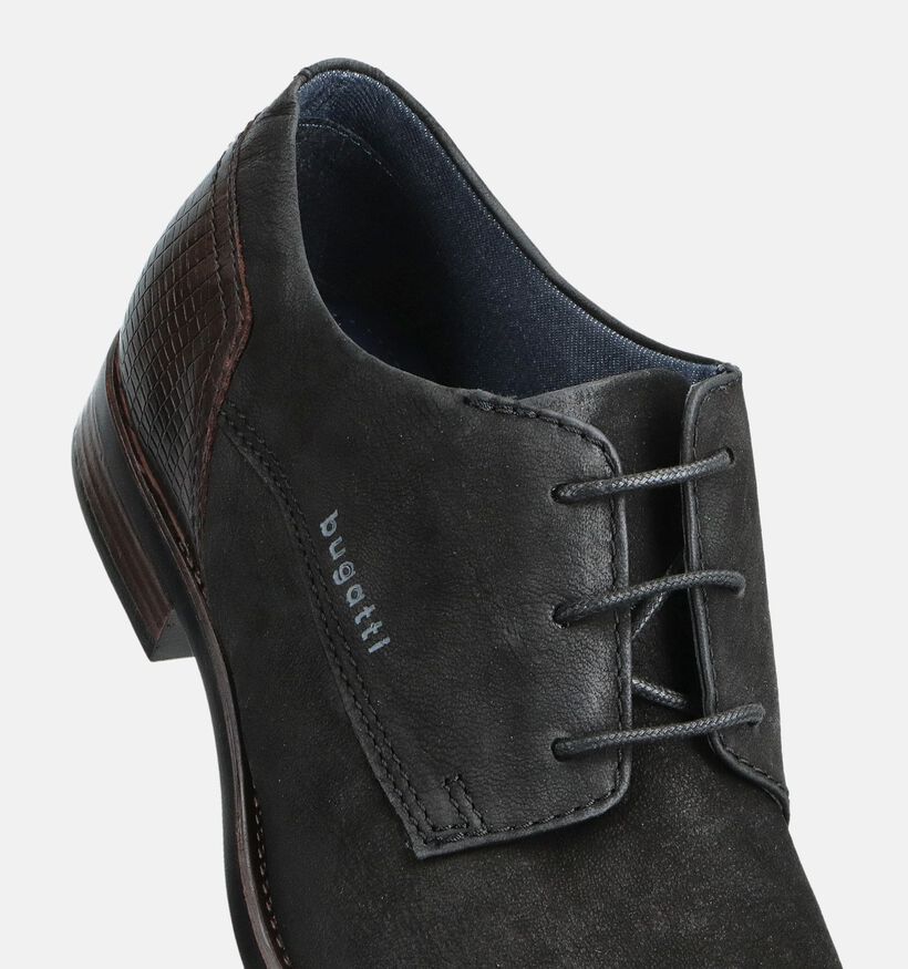 Bugatti Licio Zwarte Geklede Veterschoenen voor heren (367318)