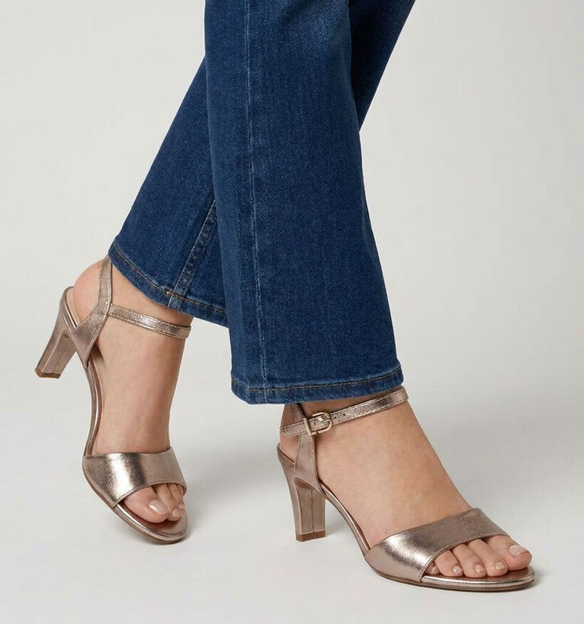 Tamaris Gouden Sandalen met hak voor dames (371672)