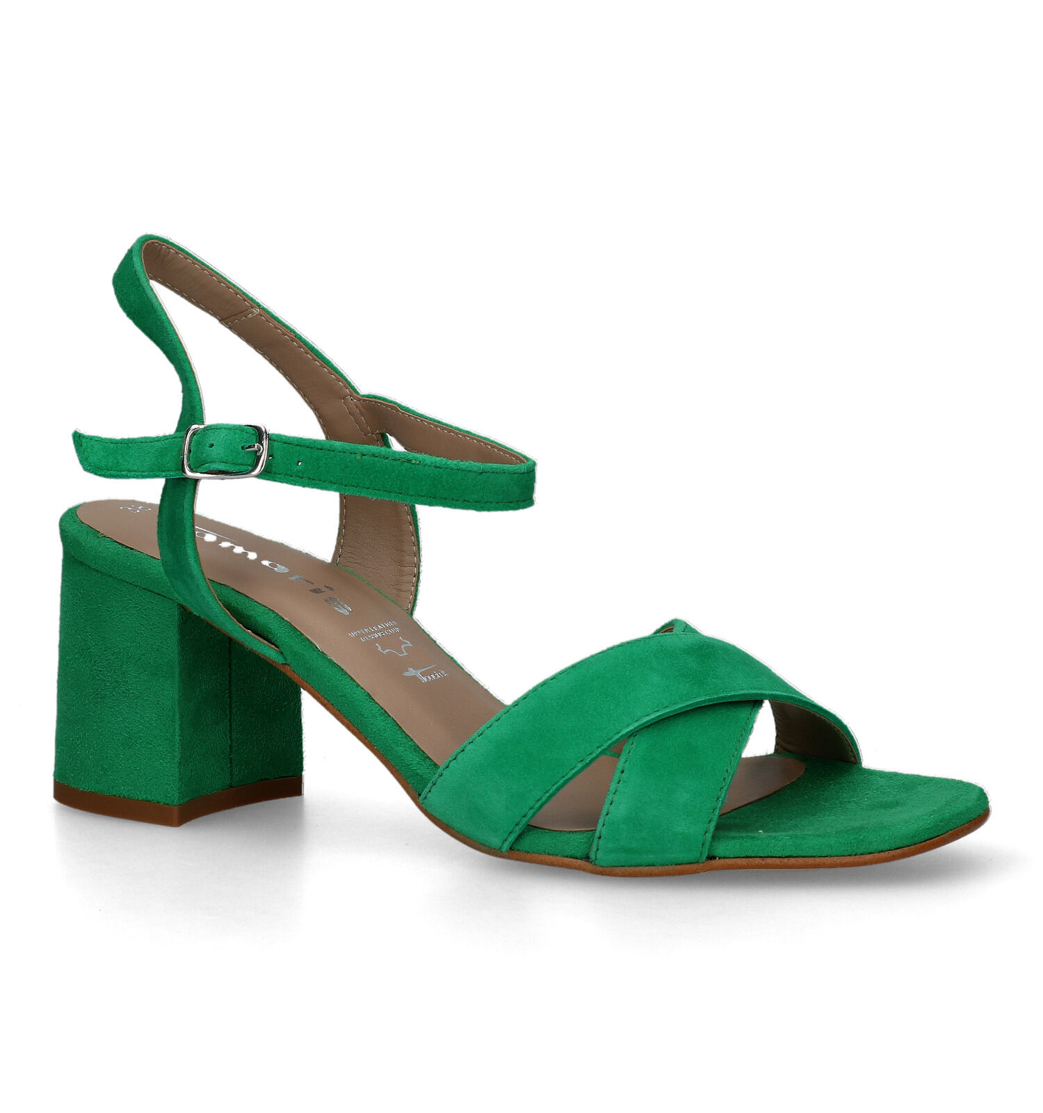 Tamaris Groene Sandalen met blokhak Dames Sandalen Online op TORFS.BE