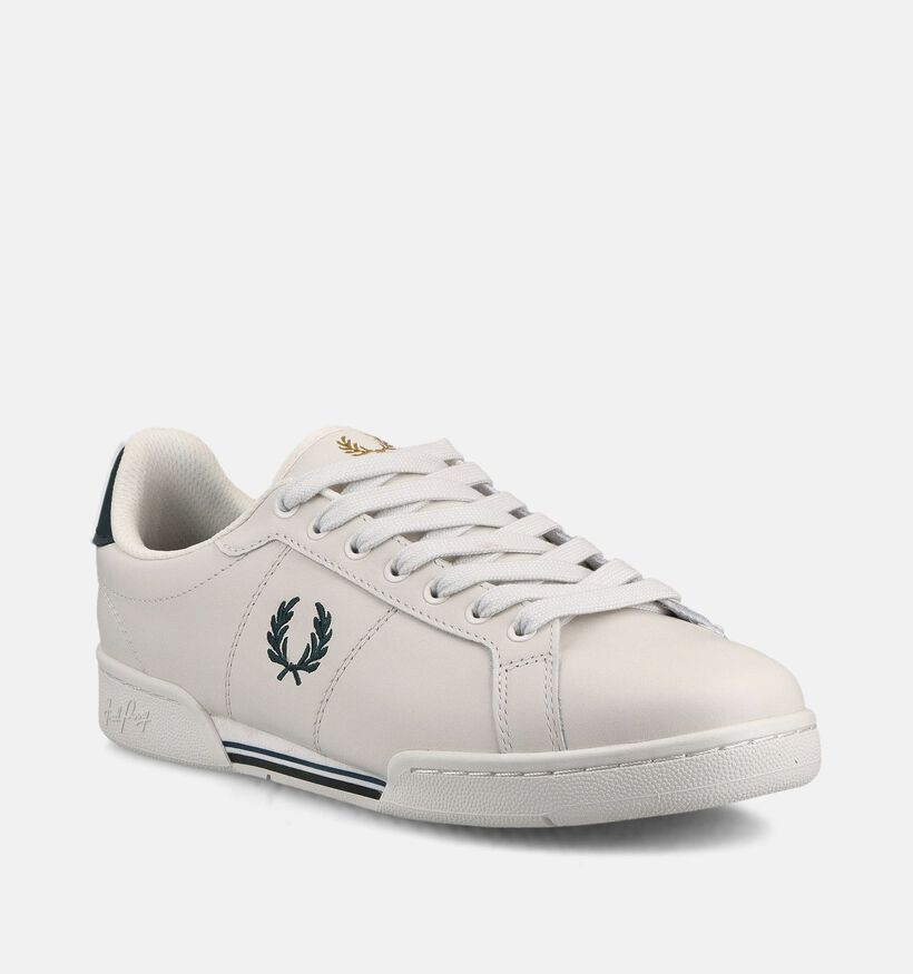 Fred Perry Witte Veterschoenen voor heren (368921) - geschikt voor steunzolen