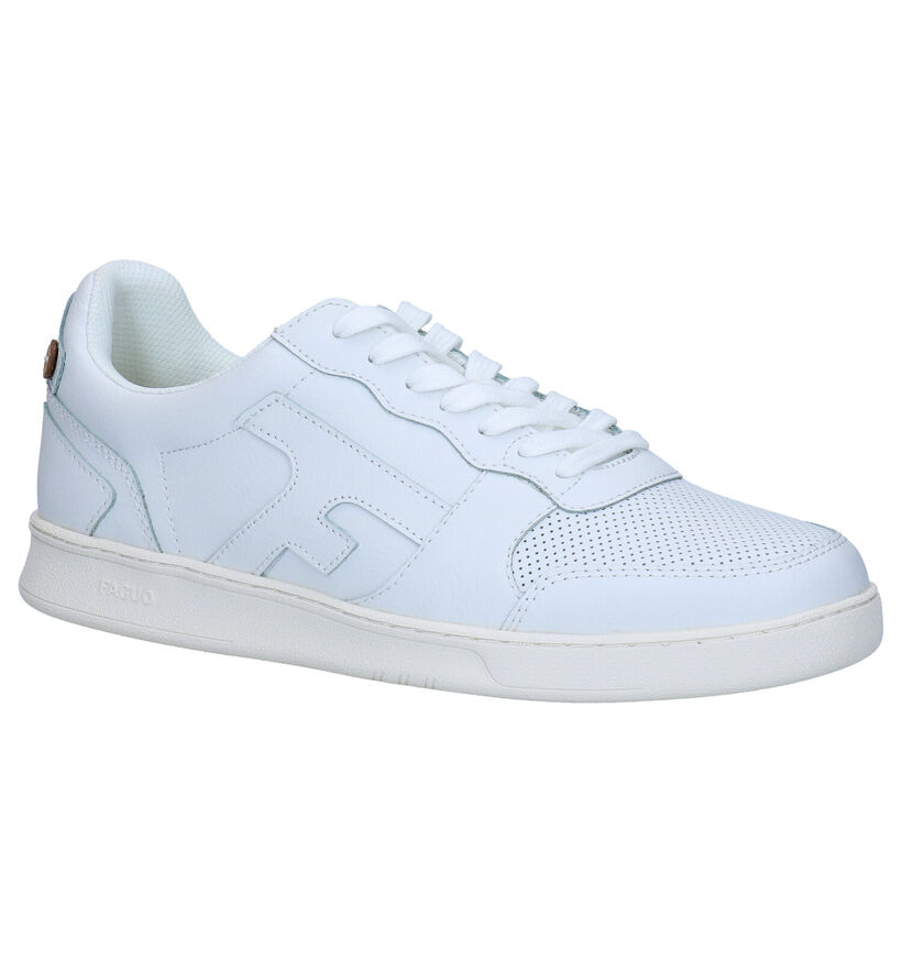 Faguo Hazel Witte Sneakers in leer (289026)