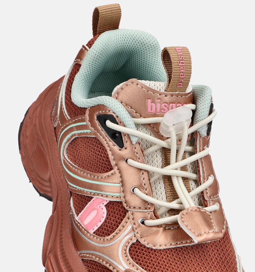 Bisgaard Hamilton Baskets basses en Rose pour filles (380646) - pour semelles orthop&eacute;diques