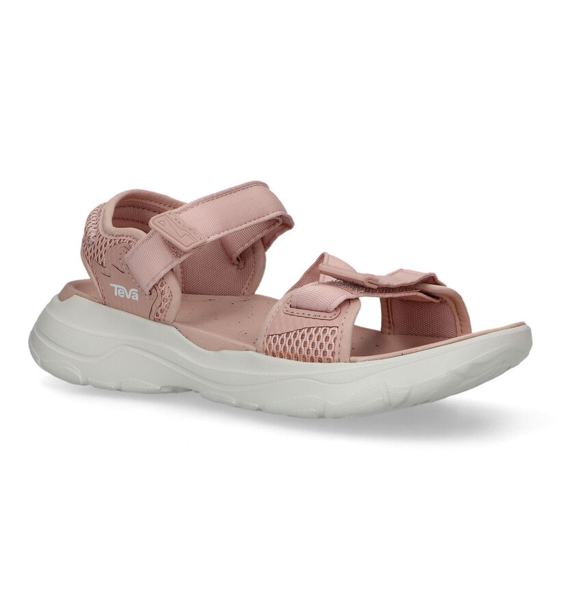 Teva Zymic Sandales en Rose en textile (322527)